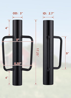 Swellisher fence post driver 12 lb weight delivers powerful post driving performance.
