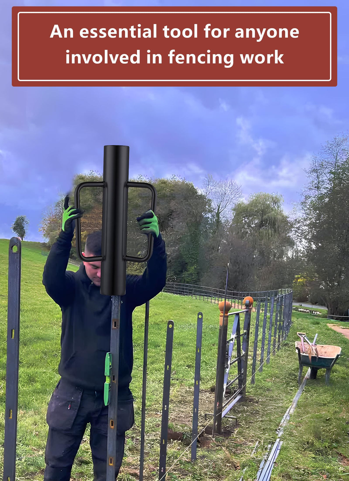 Swellisher fence post driver storage and portability.