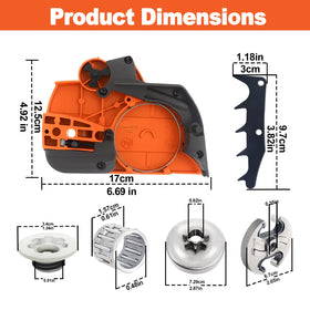 Swess 325-7t clutch drum-sprocket enables smoother clutch engagement.