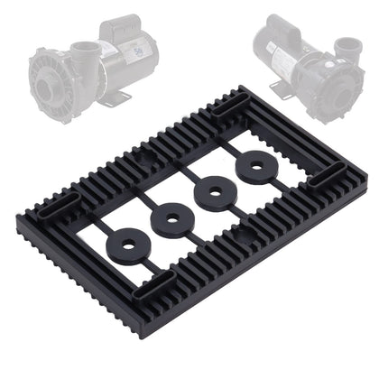Swess pool pump pad closeup rubber reduces vibration for quieter equipment operation