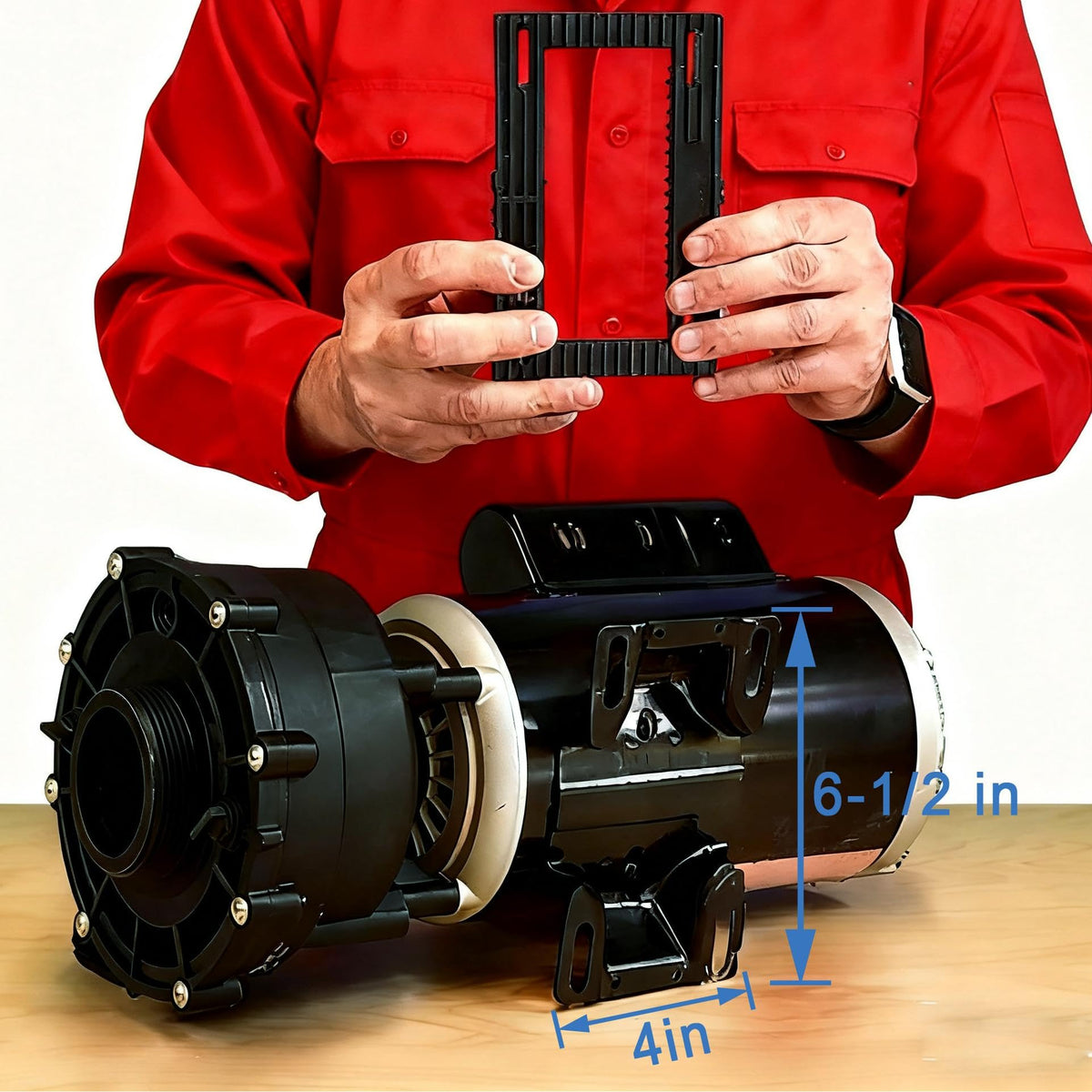 Swess pool pump pad mount base enhances stability for hot tub pumps