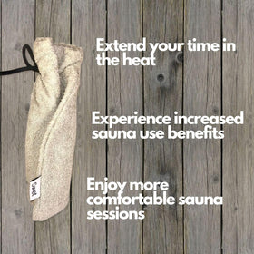 Swet Sauna Hat hair protection closeup shows lightweight fabric