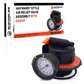 Swimables DEX2420MAR2 air-relief assembly with upgraded gauge for easy maintenance