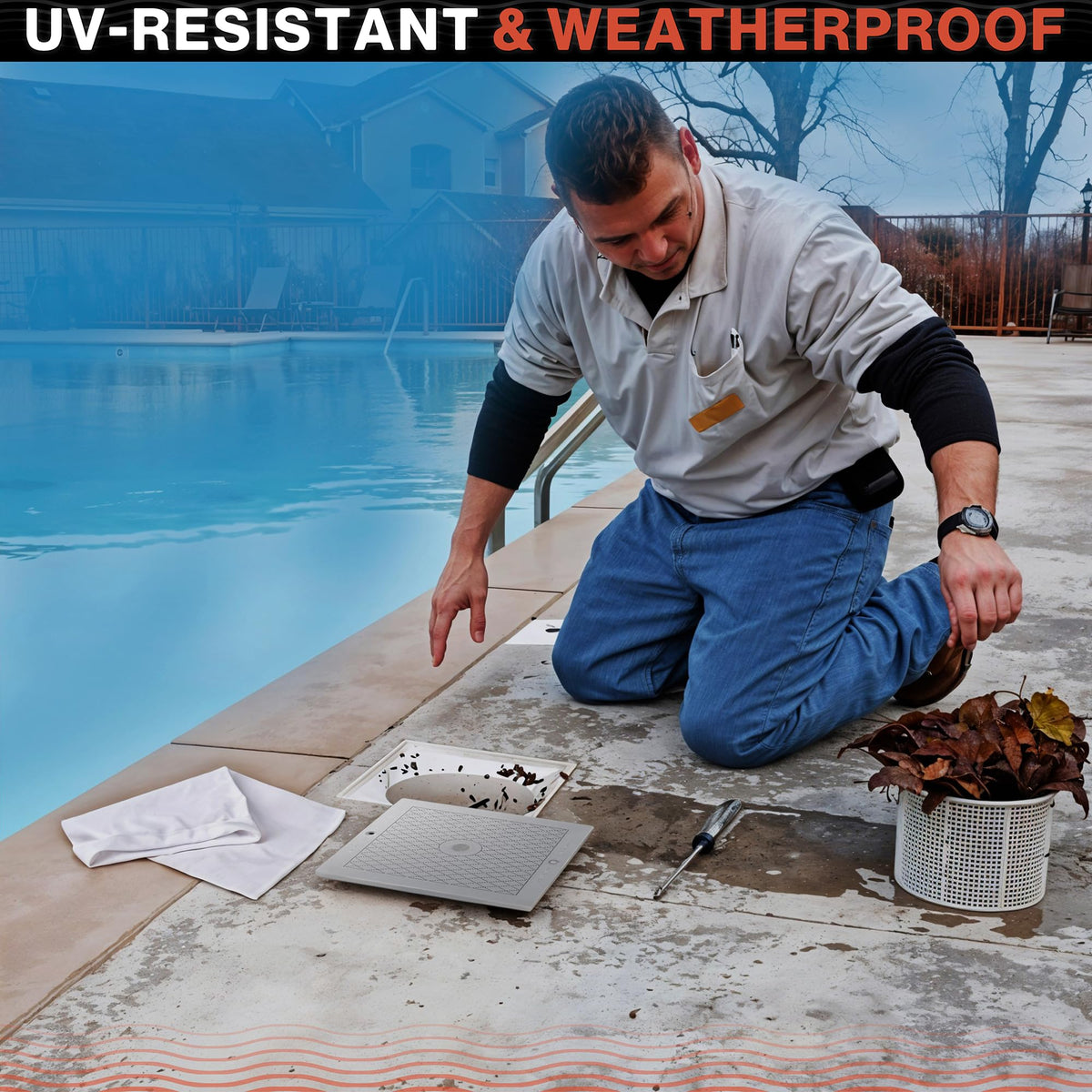 All-weather performance suitable for sun, rain, and splashes.