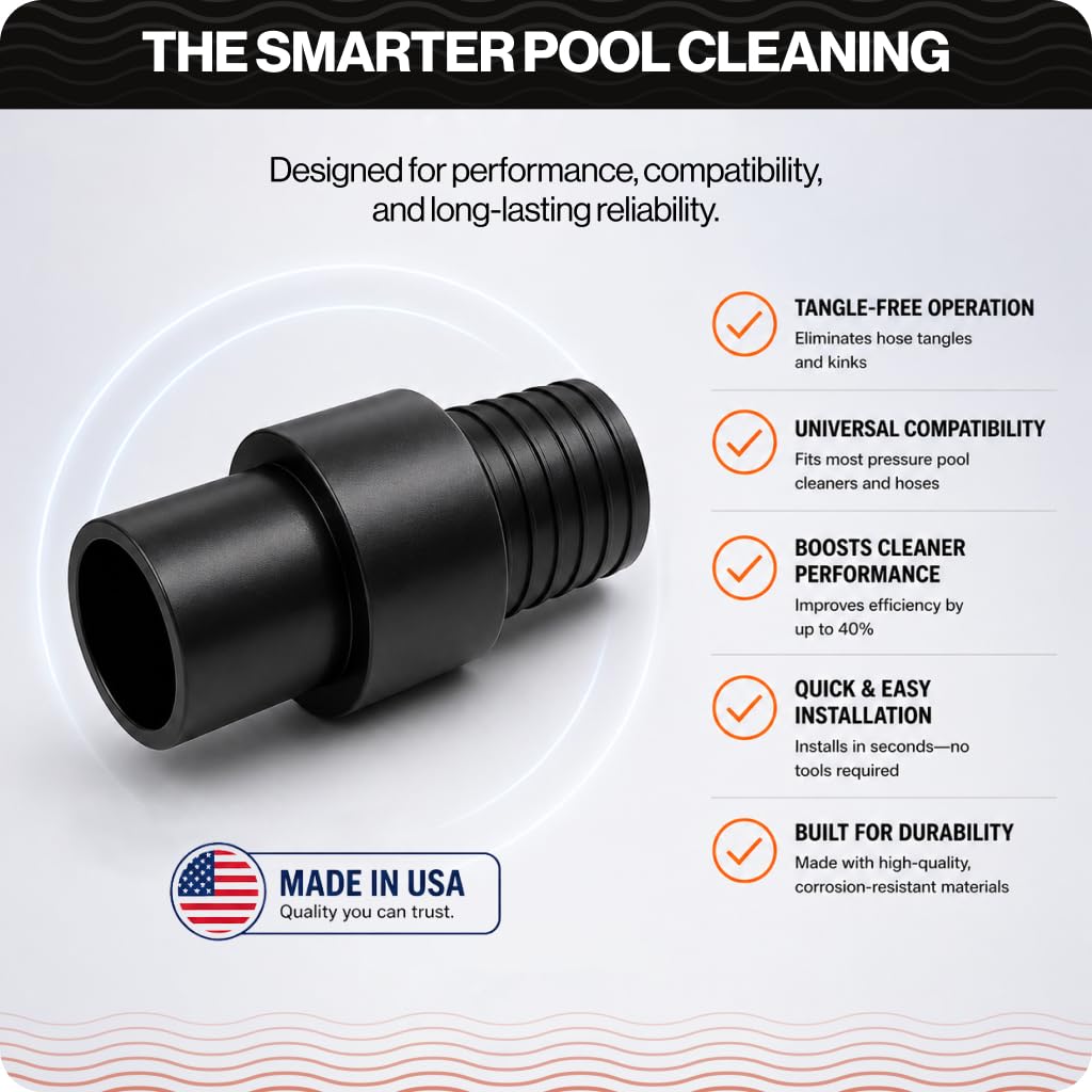 Swivel EZ's detangling technology minimizes hose twists during cleaning
