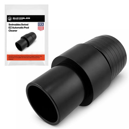 Swimables Swivel EZ installed on a hose prevents tangling during pool cleaning