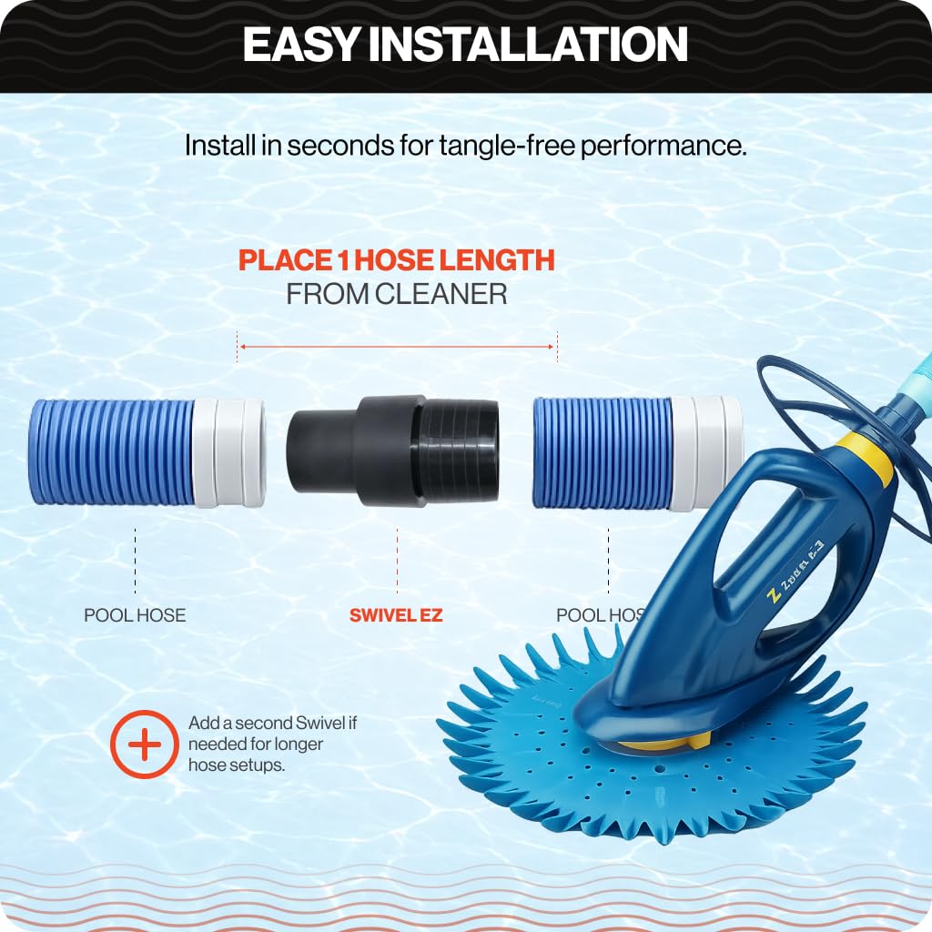Made in USA Swimables Swivel EZ for reliable pool maintenance