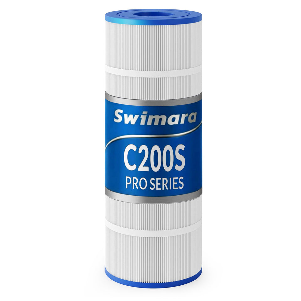 Swimara Pro Series cartridge close-up illustrating precise fit for SwimClear systems and leak-free operation.