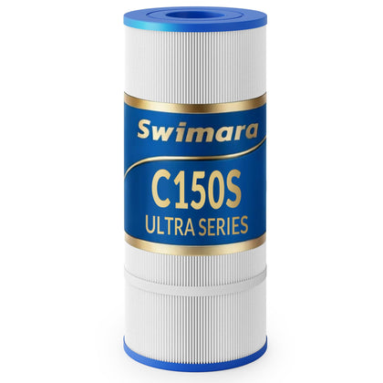 Swimara Ultra Series 5oz fabric closeup highlights durable trilobal fibers for enhanced filtration.