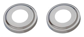 Swimline 87904 escutcheon for pool handrail in corrosion-resistant stainless steel, protects edges and fittings.