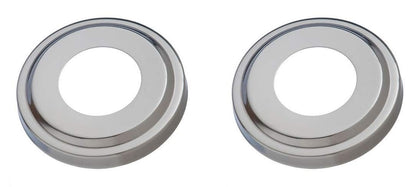 Swimline 87904 escutcheon for pool handrail in corrosion-resistant stainless steel, protects edges and fittings.