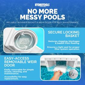 Swimline HydroTools above-ground pool installation highlighting simple setup.