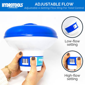 UV-resistant plastic construction of Swimline HydroTools 8720 for outdoor durability