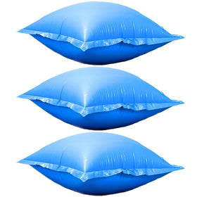 Swimline HydroTools air pillow 4x4 ft center placement protects pool and cover from winter pressure.