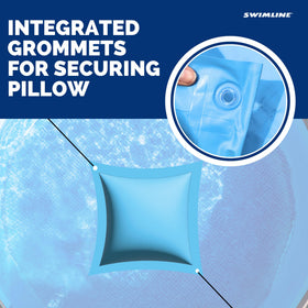 Swimline HydroTools air pillow 4x4 ft size fits most above-ground pools.