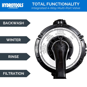 Swimline Hydrotools backwash rinse filtration settings for maintenance