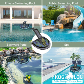 Swimline HydroTools Frog Log field-tested design by wildlife biologists for safety.