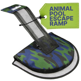 Swimline HydroTools Frog Log pool escape ramp helps small animals exit safely.