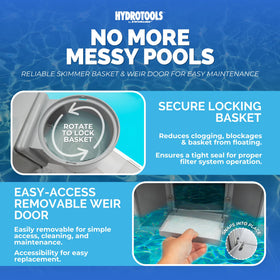 Swimline easy installation with standard thru-wall fit for above-ground pools.