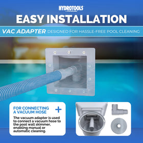 Swimline snap-in weir simplifies routine skimmer maintenance.