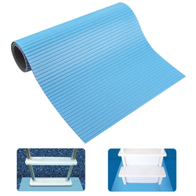 Swimline HydroTools protective ladder mat under pool ladder protects liner from scuffing