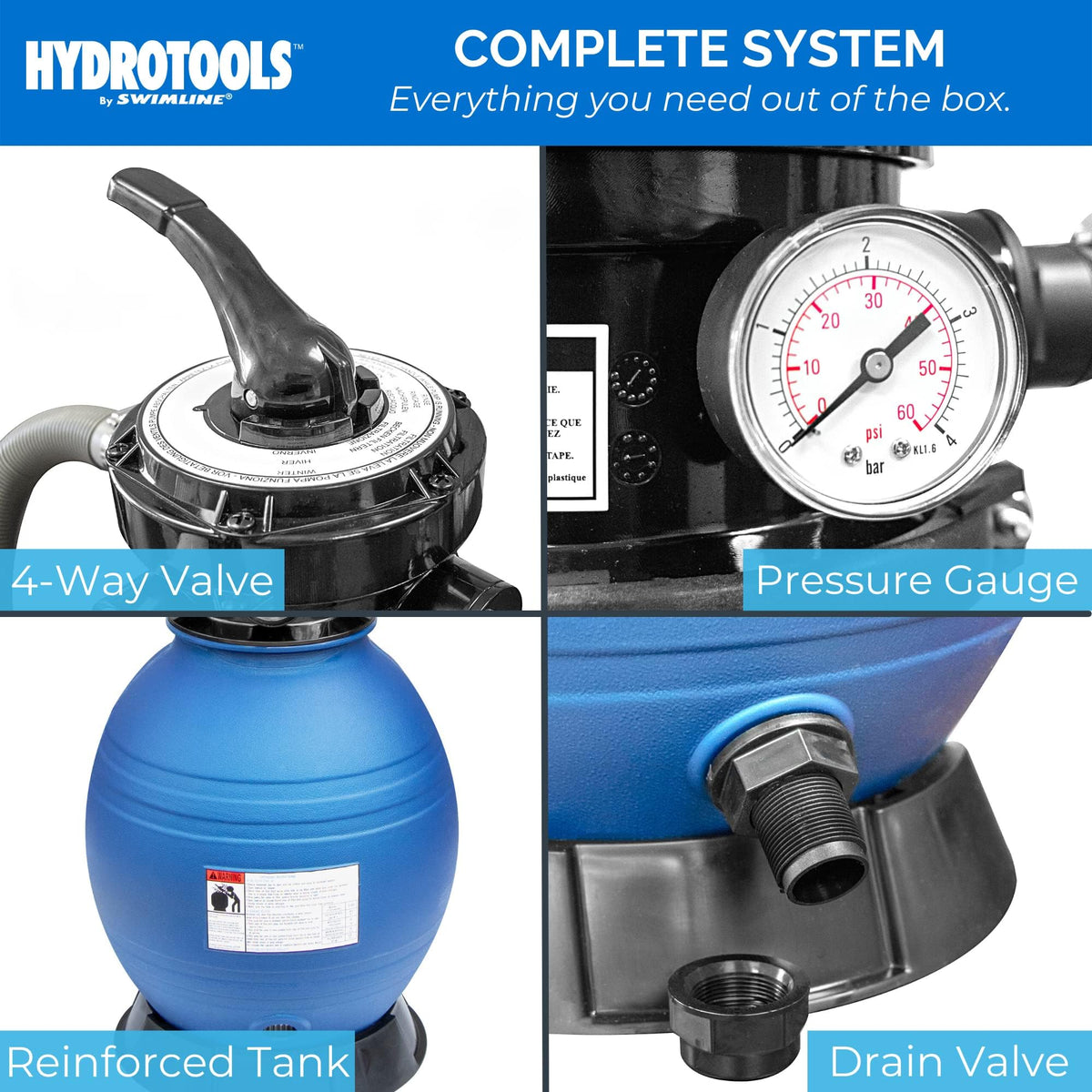 Swimline Hydrotools low-noise pump supports peaceful pool operation