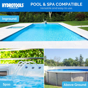 Swimline Hydrotools versatile design works with most chlorine and bromine tablets.