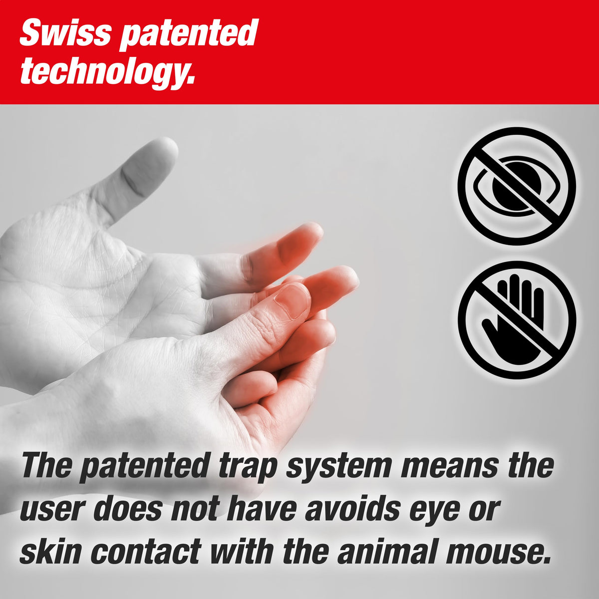 Swiss engineering in SWISSINNO trap ensures durable, long-lasting performance.
