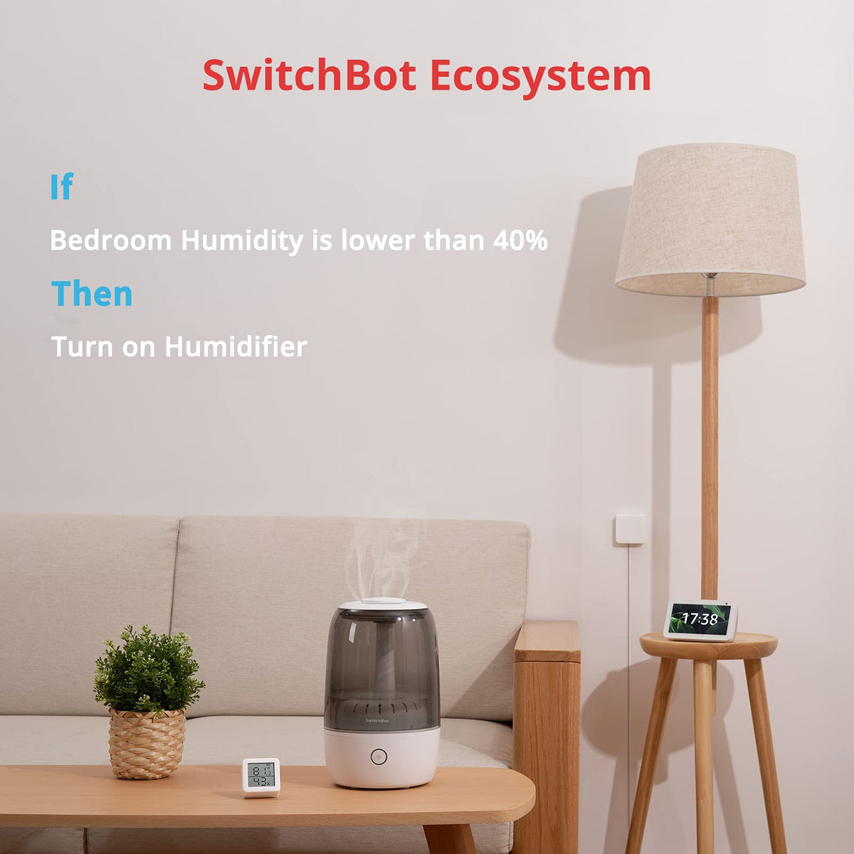 SwitchBot app calibration helps fine tune temperature accuracy.