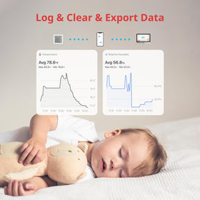 SwitchBot room meter with wall or shelf mounting for flexible placement.