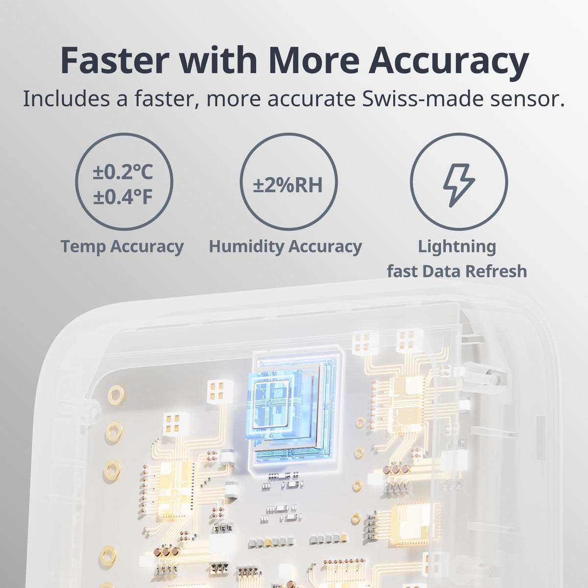 SwitchBot Thermometer Hygrometer data export supports CSV for trend analysis.