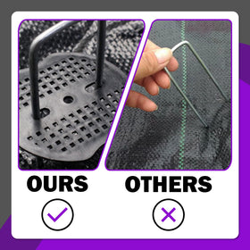 Swpeet 201Pcs kit secures irrigation hoses, fences, and turf nails.