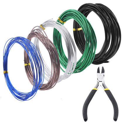 Swpeet bonsai wire 0.8mm royal blue for delicate branch shaping.