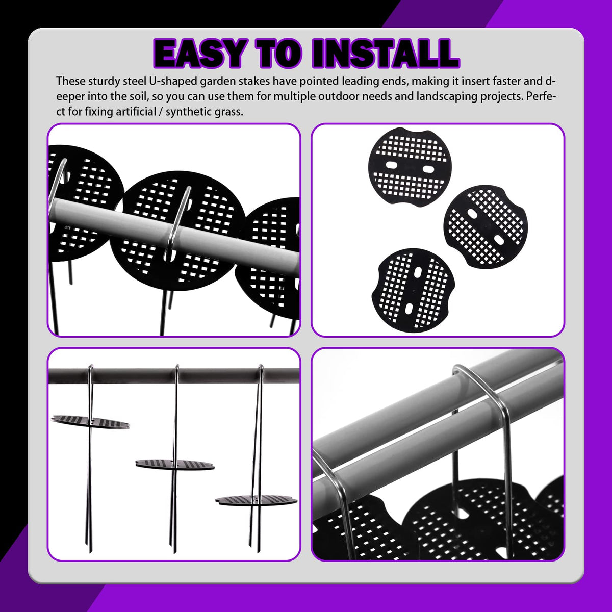 Swpeet galvanized steel construction provides rust resistance and durability.