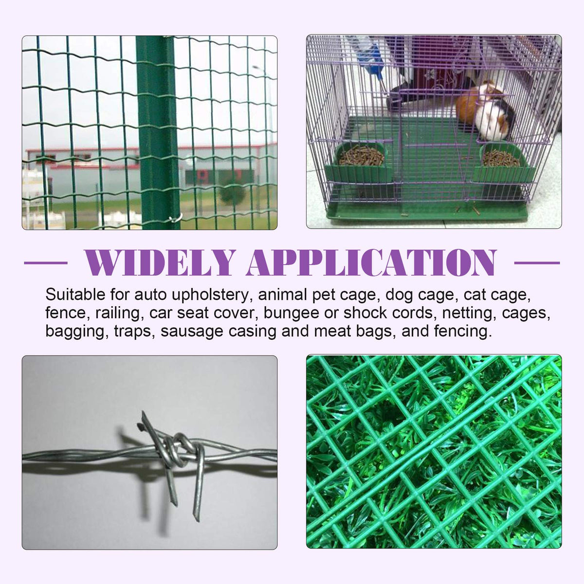Swpeet sausage casing and meat bag use for reliable closures.