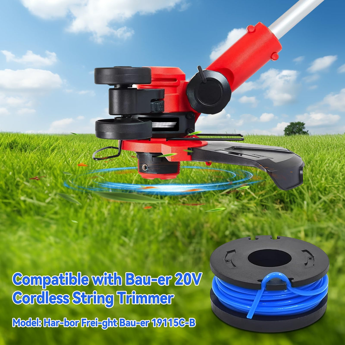 Pack includes 6 spools and 2 caps for ready replacements