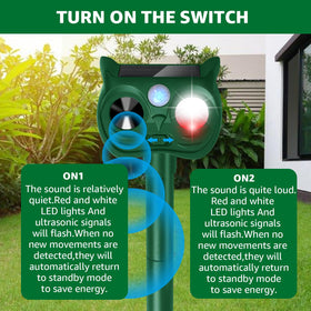 Sxaze unit with blue charging indicator reflects solar power