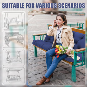 SXBFHGH 5-inch thick filling delivers plush comfort for long outdoor gatherings.