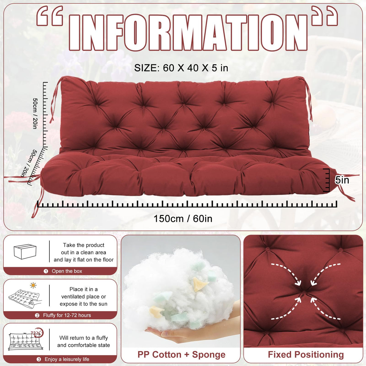 SXBFHGH packaged-compressed cushions, easy unbox and quick fluff