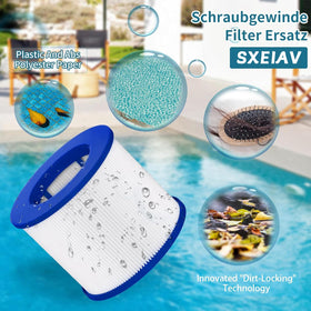 SXEIAV easy-to-clean cartridge ideal for maintenance every few days.