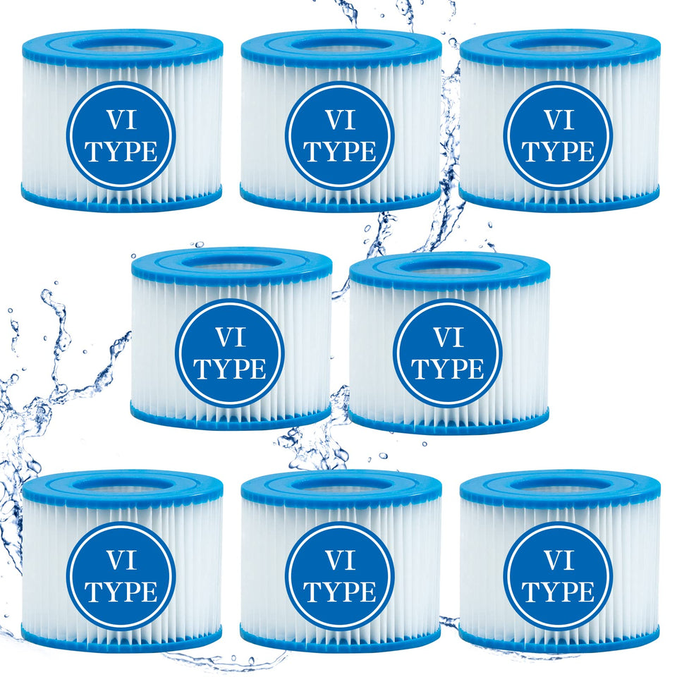SXEIAV Type VI spa filter pack close-up for Coleman hot tubs and easy maintenance.