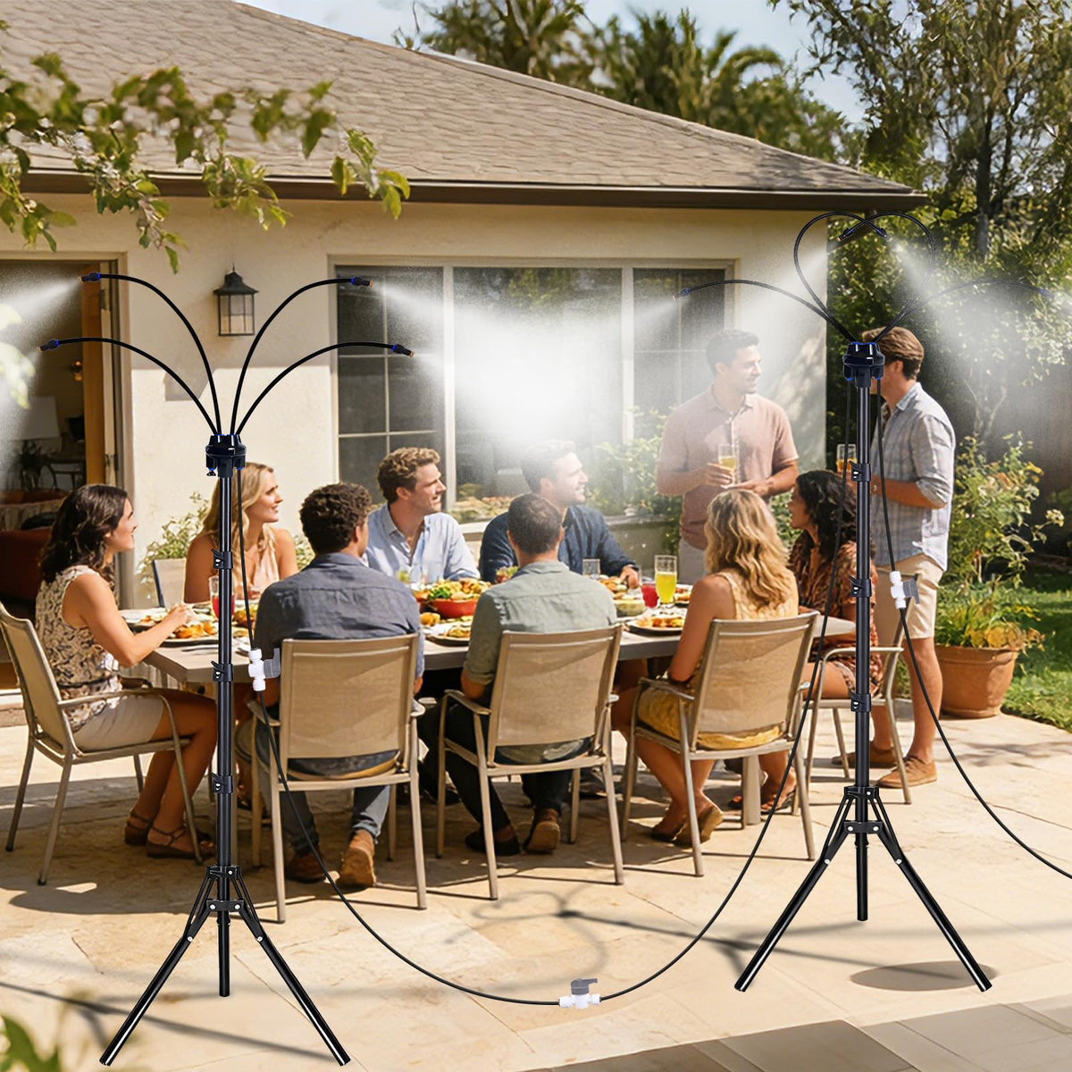 SXJINGLIMY odor-free misting creates refreshing outdoor ambiance