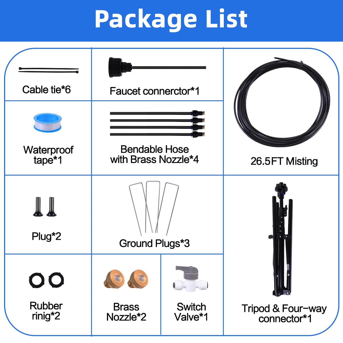 SXJINGLIMY portable mister ideal for camping and backyard gatherings
