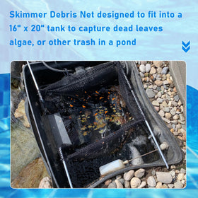 Easy to install Sxkxm debris net speeds pond maintenance tasks