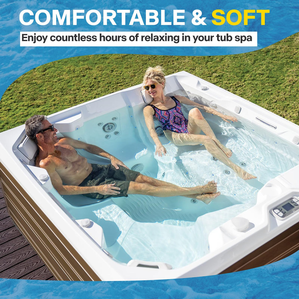 Sxmprail 78160 spa pillow packaging displays a two-pack replacement option