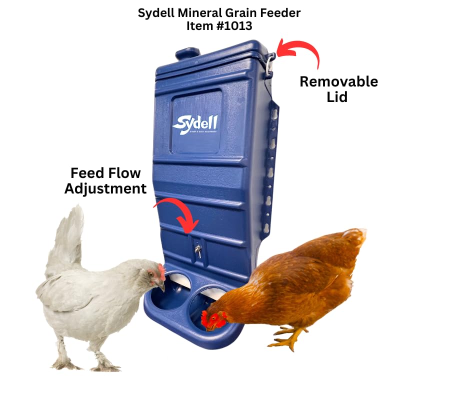 Sydell feeder capacity view highlights easy access and refilling.