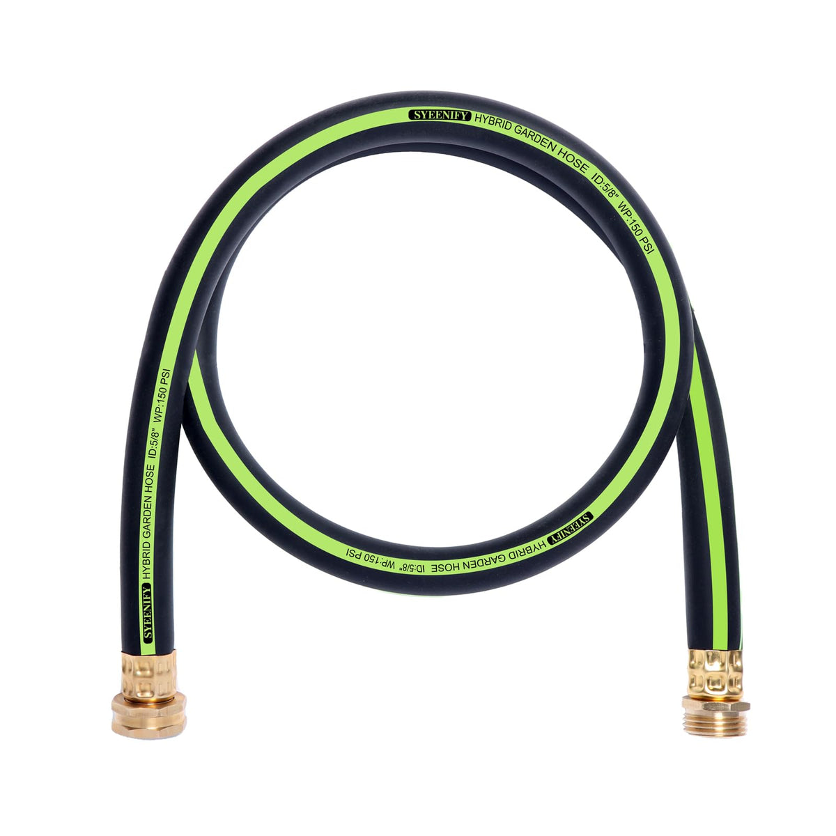 SYEENIFY hose with brass ends provides leak-proof connection