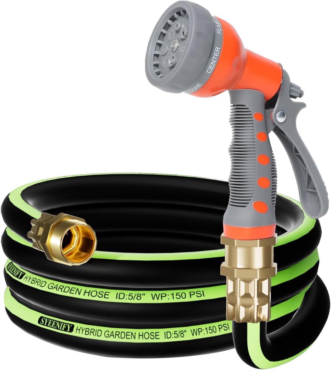 Syeenify short 6 ft hose ideal for small spaces and decks.