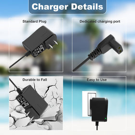 SYFLYH 6.5 ft cord offers flexible reach around pool equipment.