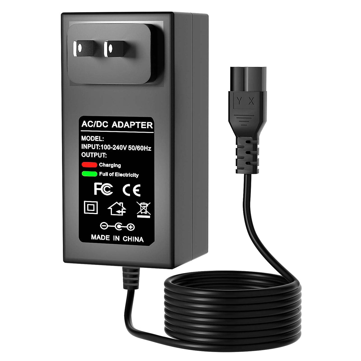 SYFLYH 25.2V charger for WYBOT C1, front view, reliable power.